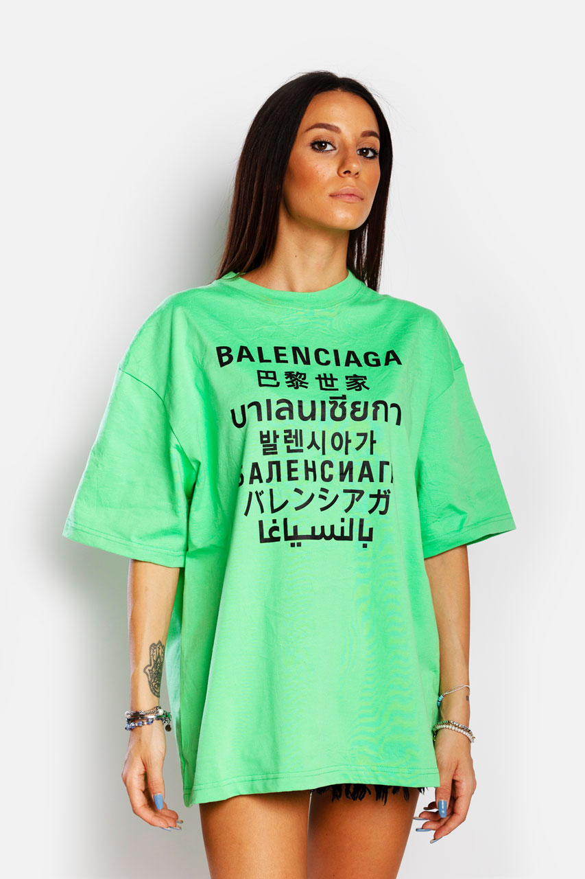 BALENCIAGA — OVERSIZED T-SHIRT WITH 