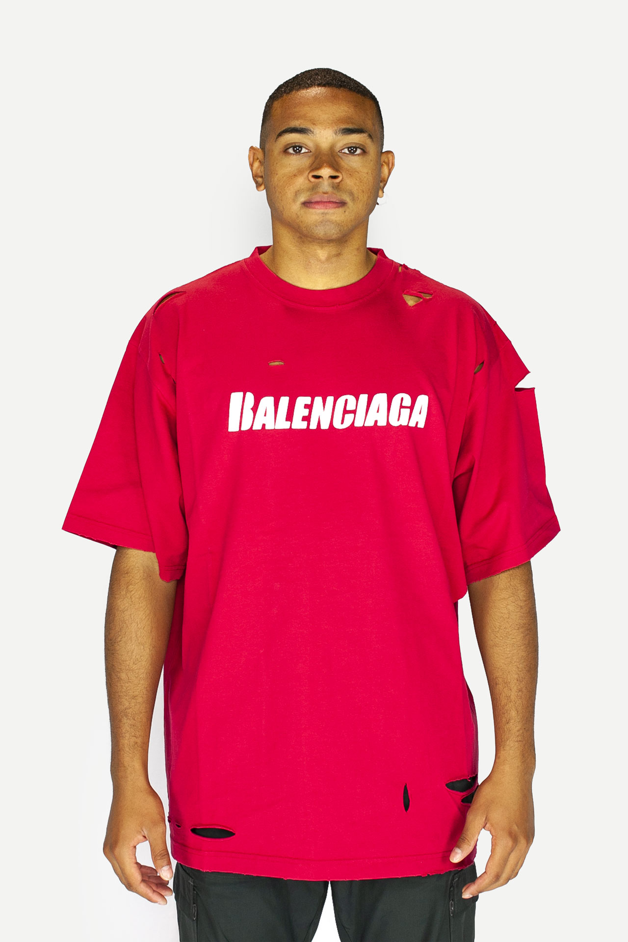 BALENCIAGA — DESTROYED FLATGROUND T 